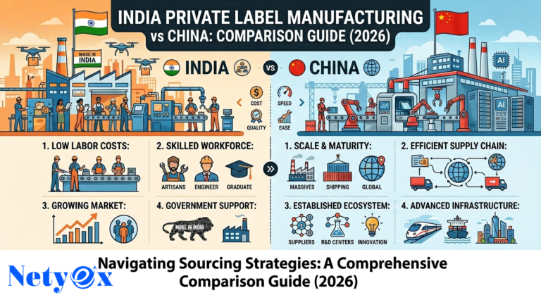India Private Label Manufacturing vs China: Comparison Guide