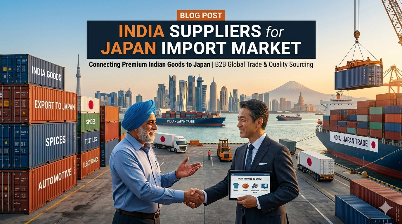 India Suppliers for Japan Import Market