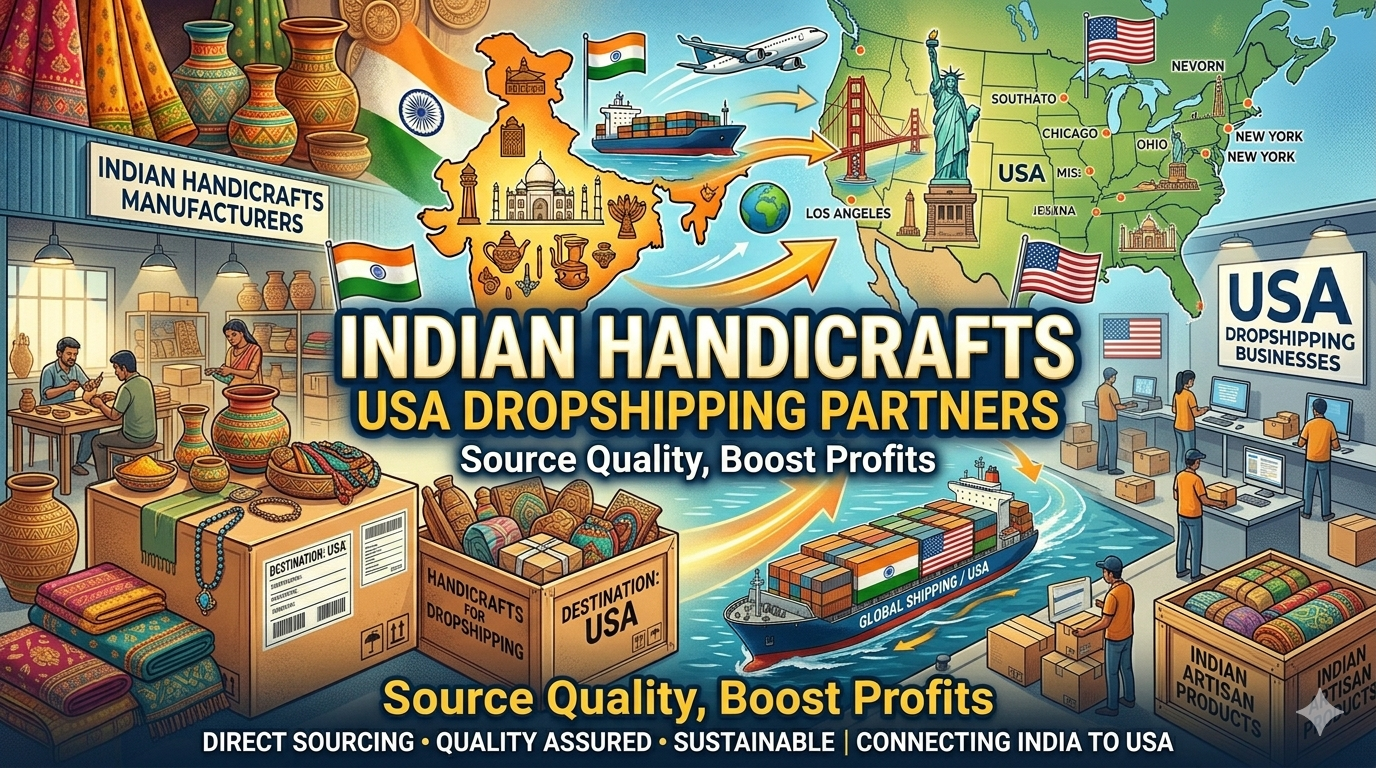 Indian Handicrafts Manufacturers for USA Dropshipping Businesses