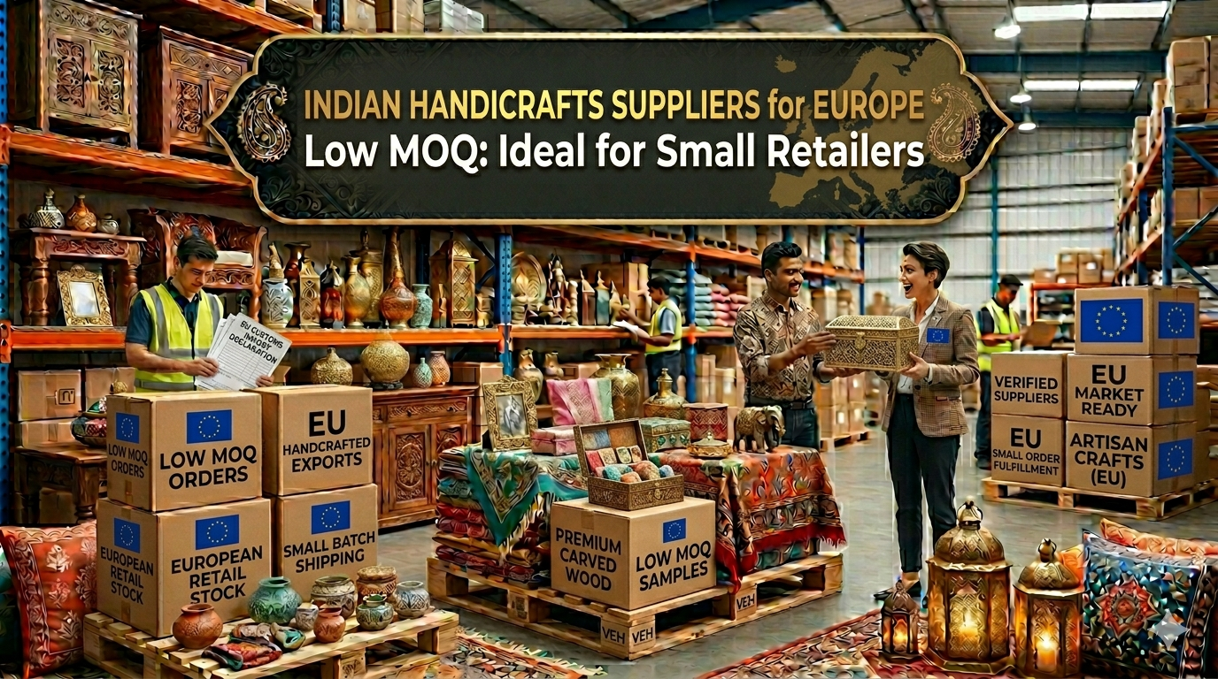 Indian Handicrafts Suppliers for Europe with Low MOQ