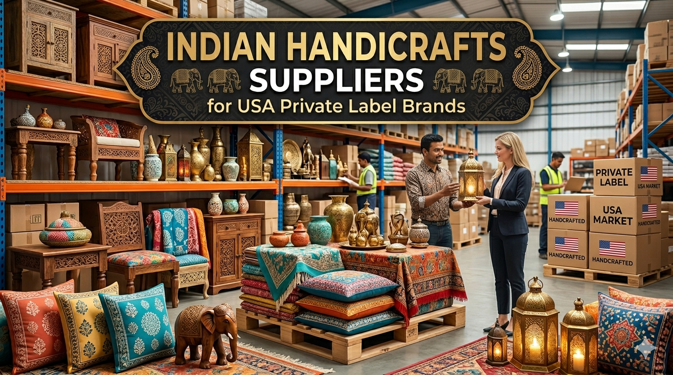 Indian Handicrafts Suppliers for USA Private Label Brands