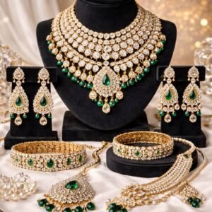 Bulk Kundan Bridal Jewelry Set Supplier India | Wholesale Jewelry Exporter