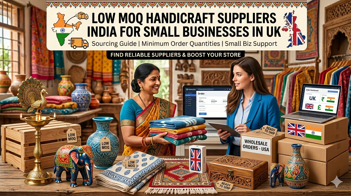 Low MOQ Handicraft Suppliers India for Small Businesses in UK