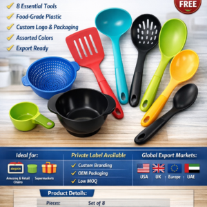 Plastic Kitchen Utility Set of 8