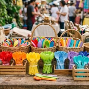 Plastic Spoon (Food Grade & BPA Free)