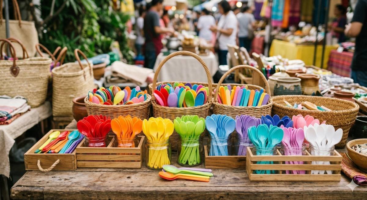 Plastic Spoon (Food Grade & BPA Free)