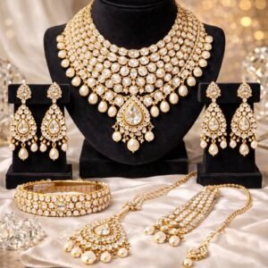Bulk Polki Necklace Set Supplier India | Wholesale Jewelry Exporter