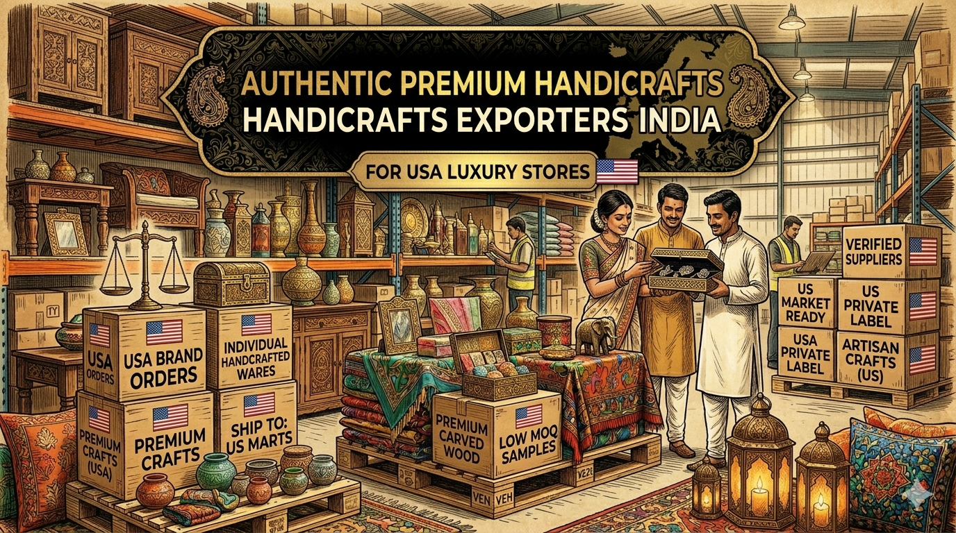 Premium Handmade Products Exporters India for USA Luxury Stores