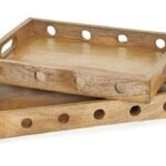 Premium Wooden Serving Trays Wholesale | Handcrafted Solid Wood Trays Supplier