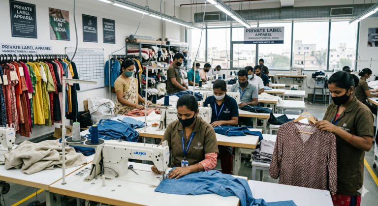 Private Label Apparel Manufacturers India for Fashion Brands