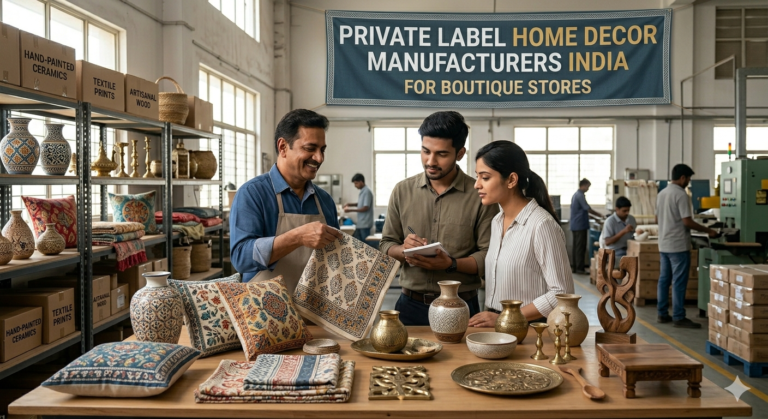 Private Label Home Decor Manufacturers India for Boutique Stores