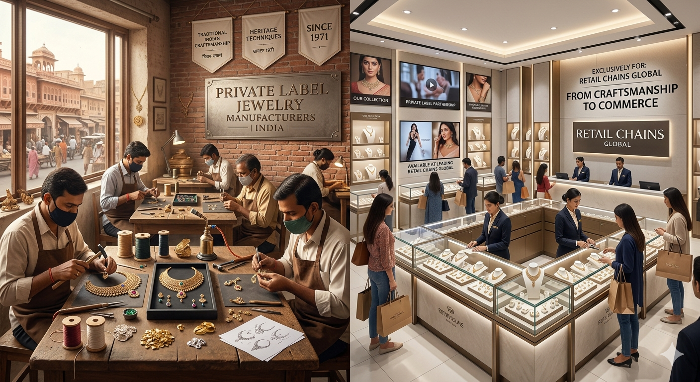 Private Label Jewelry Manufacturers India for Retail Chains