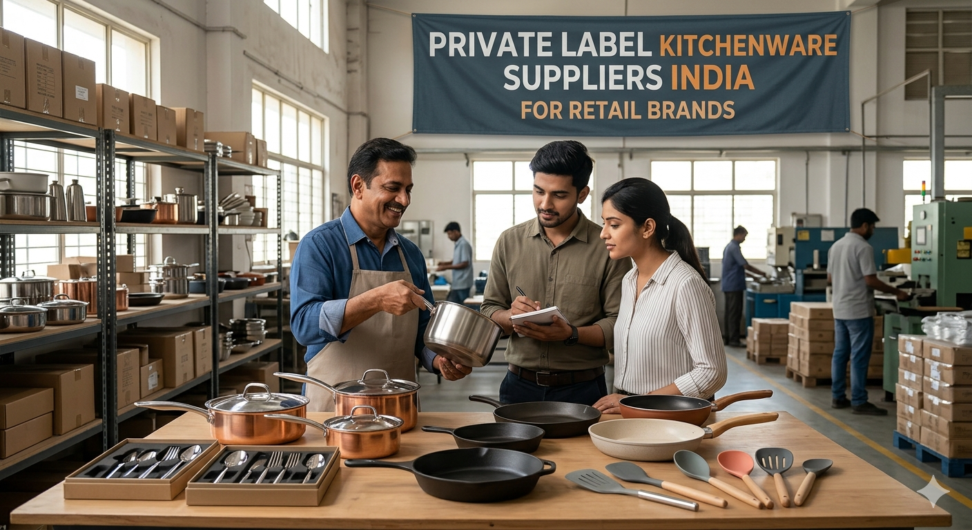 Private Label Kitchenware Suppliers India for Retail Brands