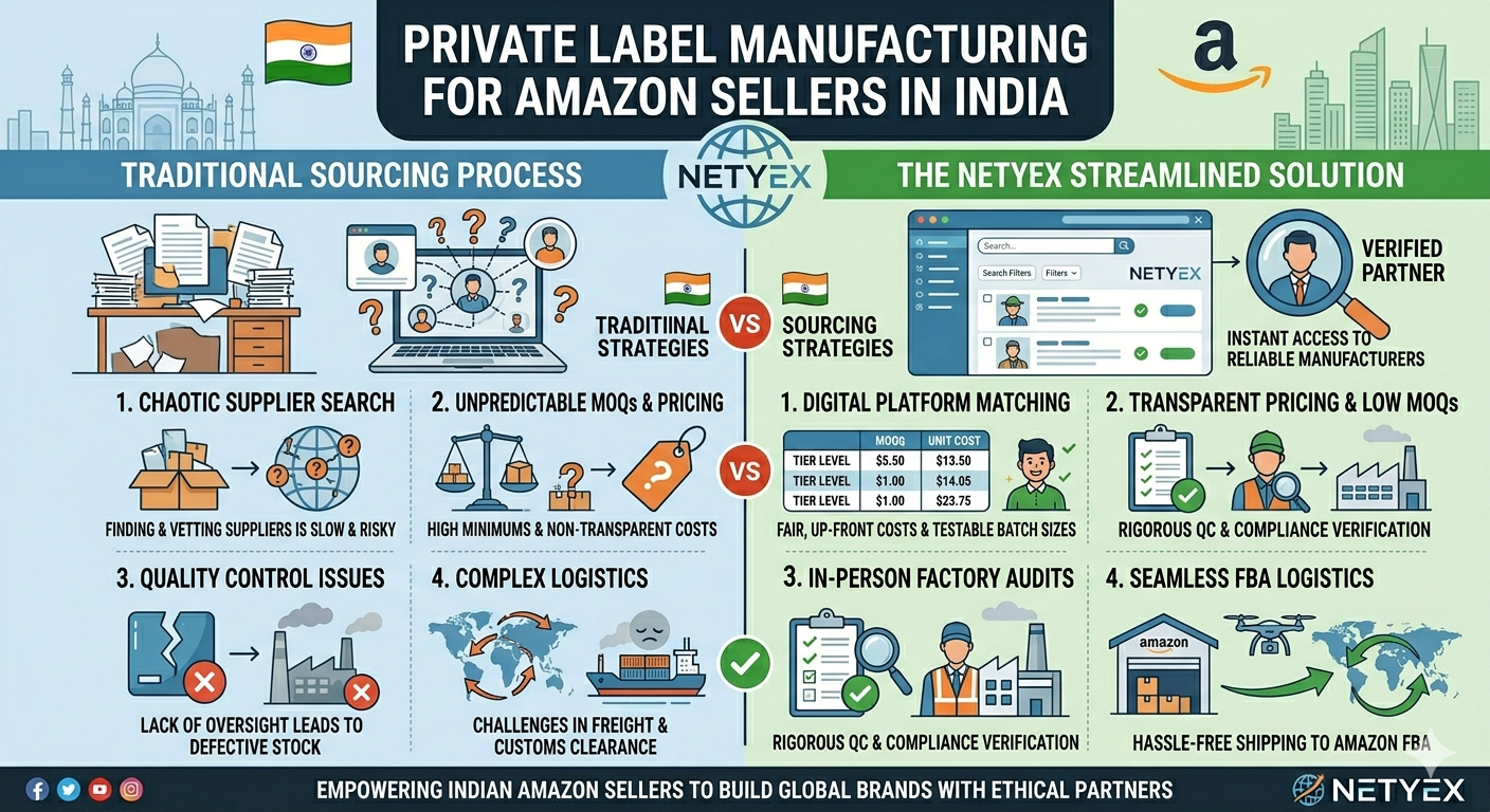 Private Label Manufacturing for Amazon Sellers in India