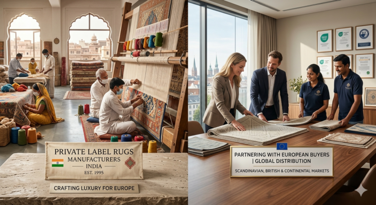 Private Label Rugs Manufacturers India for European Buyers