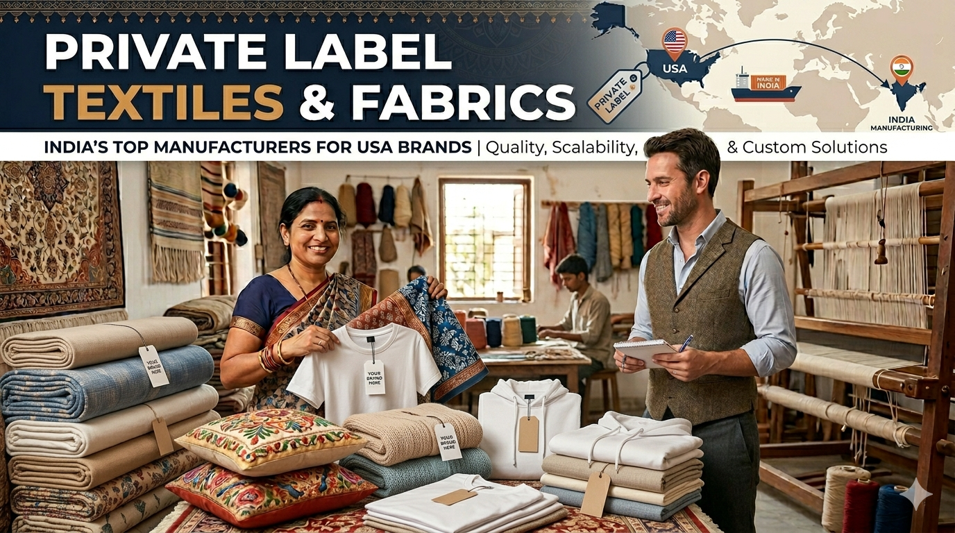 Private Label Textile Manufacturers India for USA Brands