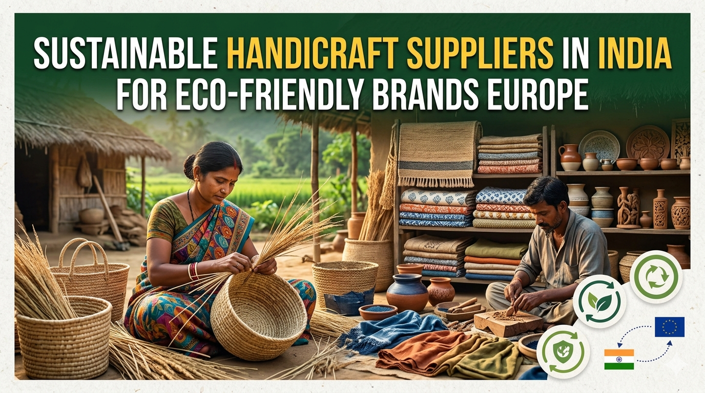 Sustainable Handicraft Suppliers India for Eco-Friendly Brands Europe