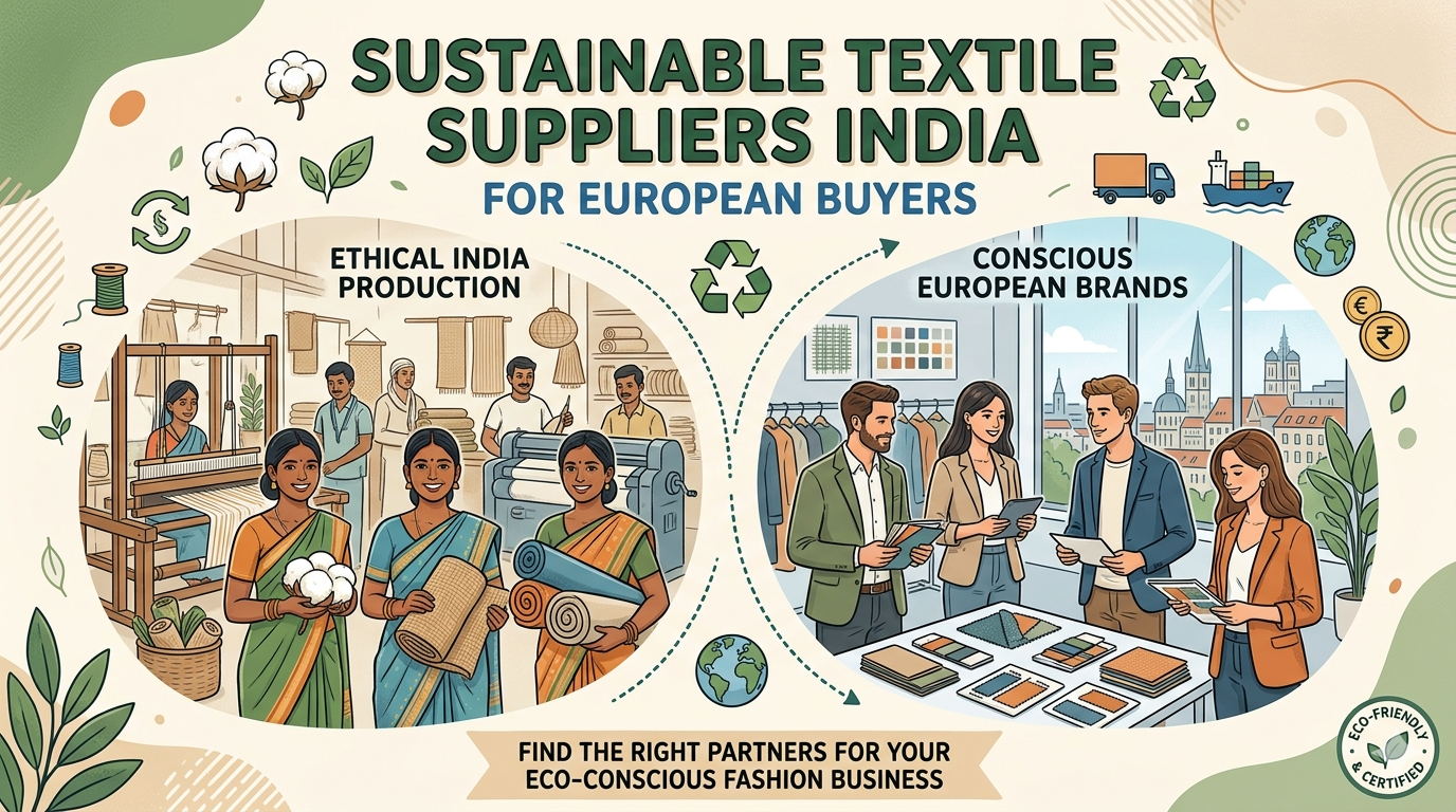 Sustainable Textile Suppliers India for European Buyers