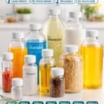 Versatile Plastic Airtight Bottles for Storage & Travel