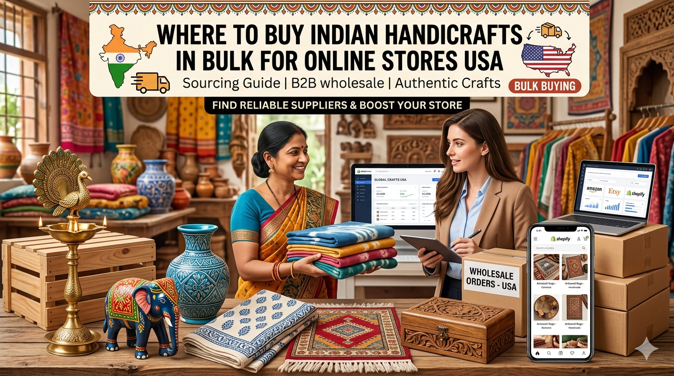 Where to Buy Indian Handicrafts in Bulk for Online Stores USA