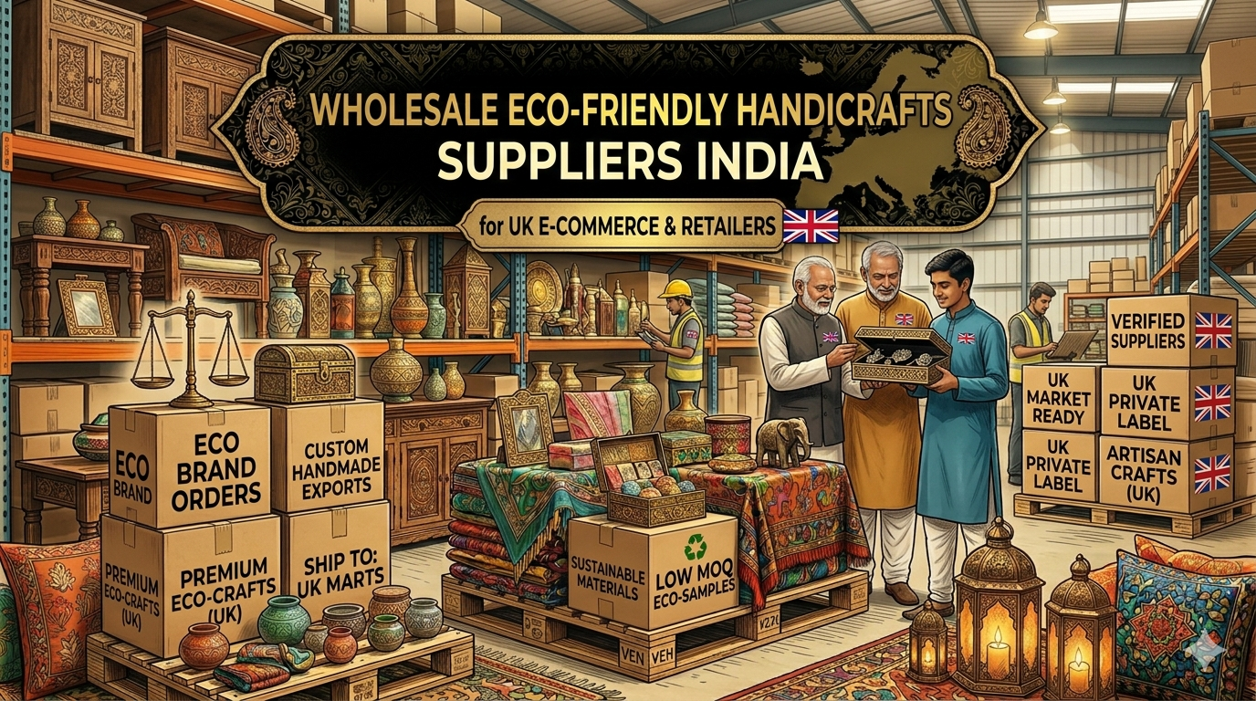 Wholesale Eco-Friendly Handicrafts Suppliers India for UK