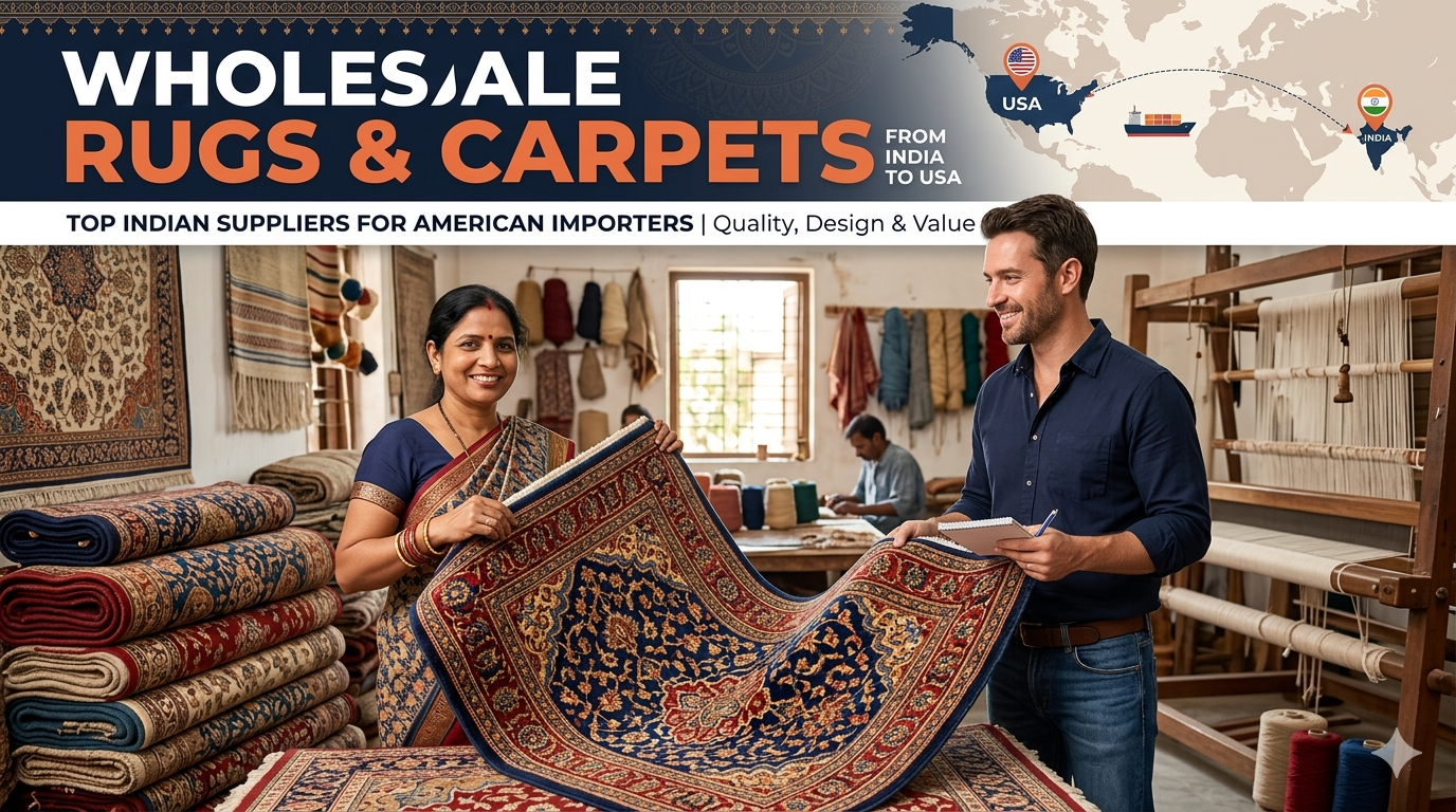 Wholesale Rugs and Carpets Suppliers India for USA Importers