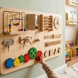 Wooden Montessori Busy Board