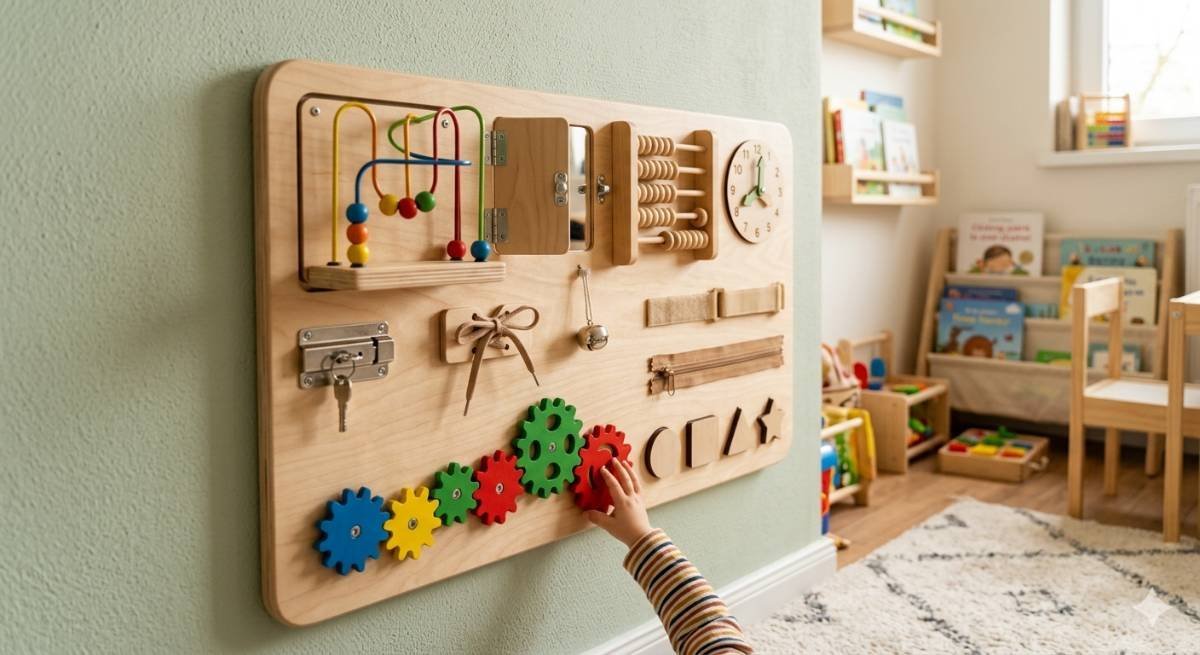 Wooden Montessori Busy Board