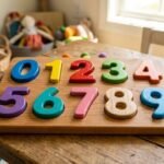 Wooden Number Puzzle Board