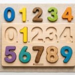 Wooden Number Puzzle Board
