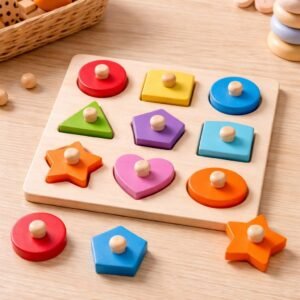 Wooden Peg Board Puzzle