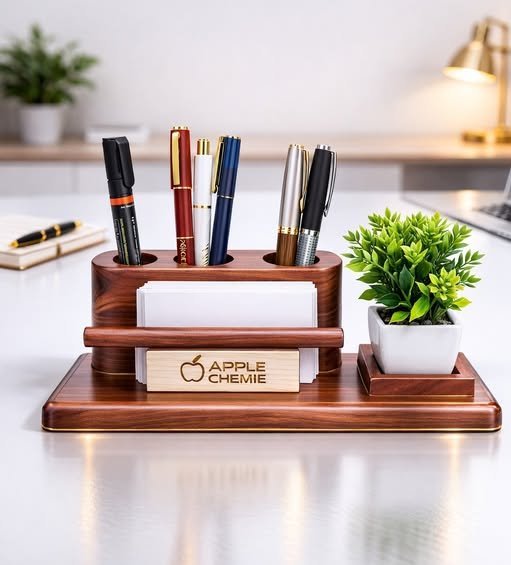 Wooden Pen Stand