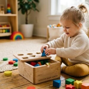 Wooden Shape Sorter Box