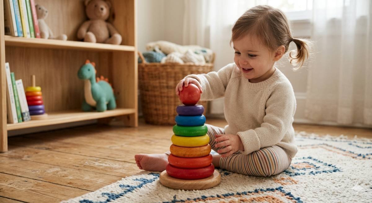 Wooden Stacking Rings Toy