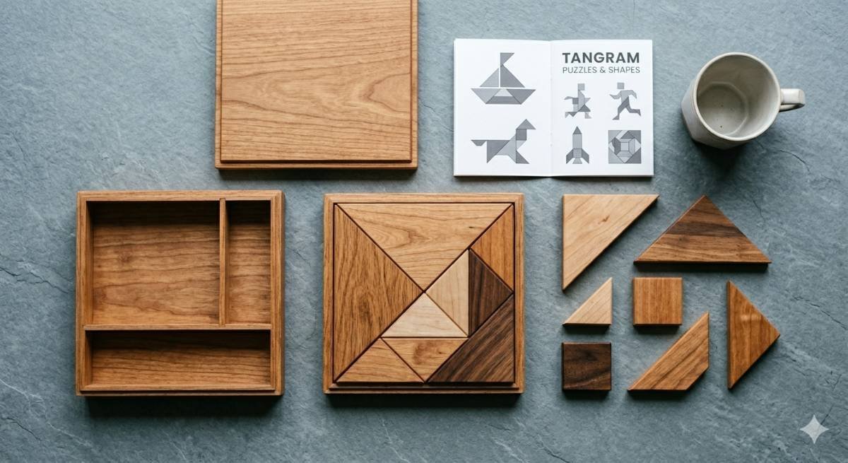 Wooden Tangram Puzzle Set