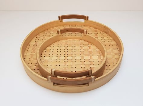 Bamboo Serving Tray Set