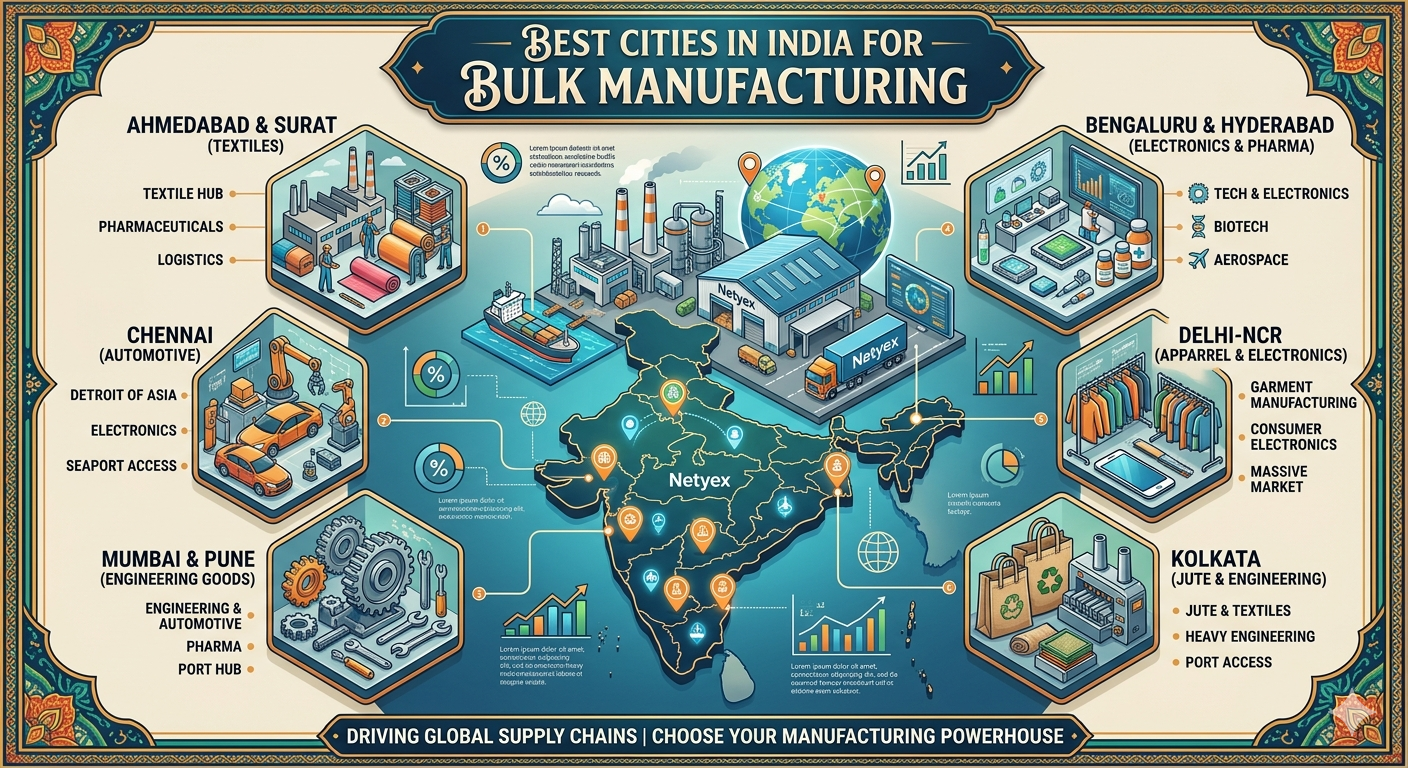 Best Cities in India for Bulk Manufacturing