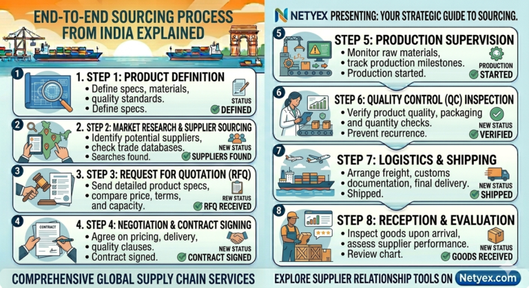 End-to-End Sourcing Process from India Explained