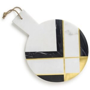 Geometric Marble Serving Board
