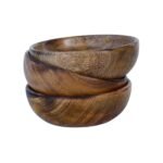 Handcrafted Mango Wood Bowl – Multipurpose Wooden Bowl for Snacks, Dry Fruits & Candle Making
