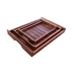 Handcrafted Multipurpose Wooden Trays for Kitchen, Dining & Home Décor