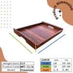 Handcrafted Multipurpose Wooden Trays for Kitchen, Dining & Home Décor