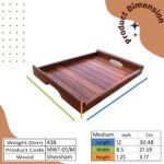 Handcrafted Multipurpose Wooden Trays for Kitchen, Dining & Home Décor