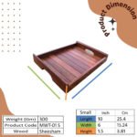 Handcrafted Multipurpose Wooden Trays for Kitchen, Dining & Home Décor
