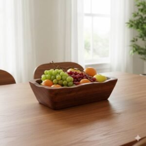 Handcrafted Wooden Dough Bowl 8 x 5 x 2.5 Inch
