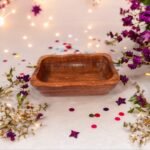 Handcrafted Wooden Dough Bowl 8 x 5 x 2.5 Inch