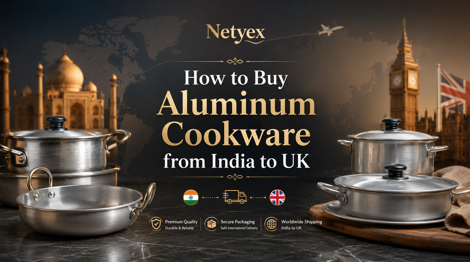 How to Buy Aluminum Cookware from India to UK