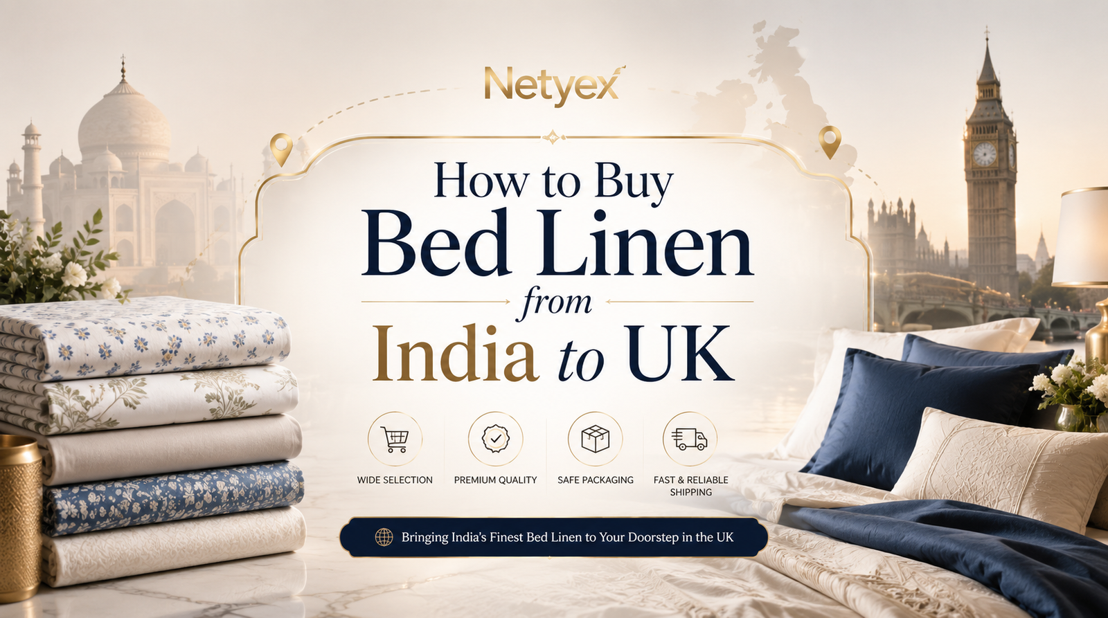 How to Buy Bed Linen from India to UK
