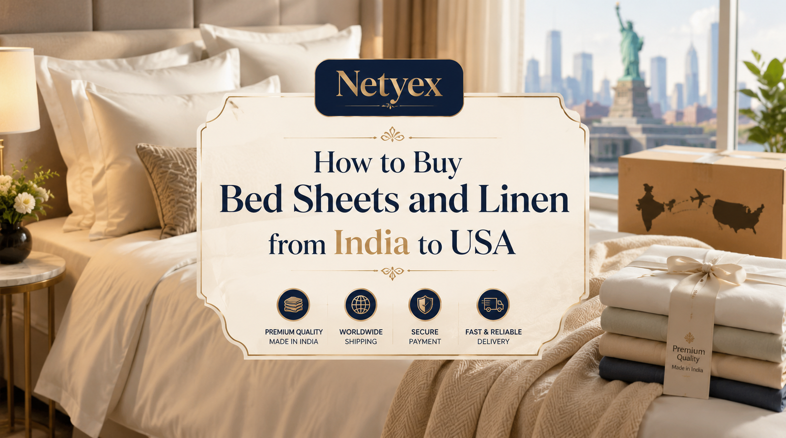 How to Buy Bed Sheets and Linen from India to USA