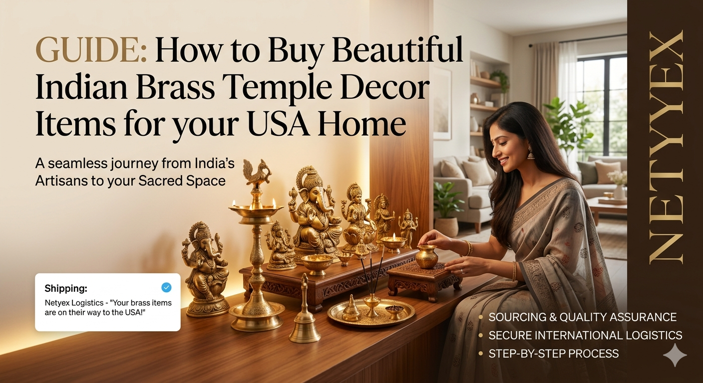 How to Buy Brass Temple Decor Items from India to USA